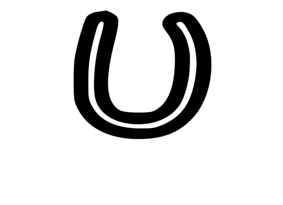 Bold Outlined Comic Mono Letter U: A Designer's Review