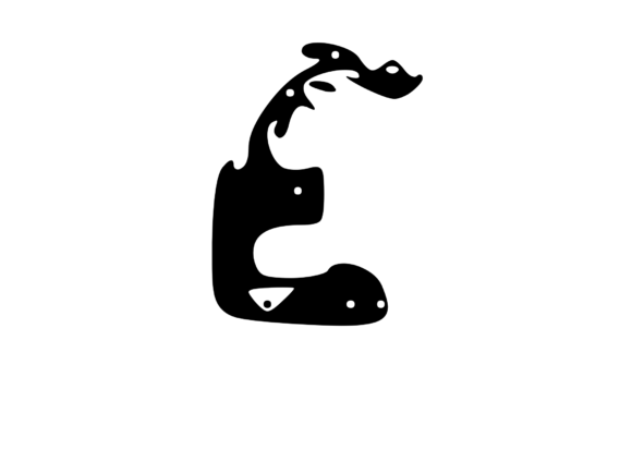 Decaying Rotten Mono Symbol Sterling: Graphics for Crafts