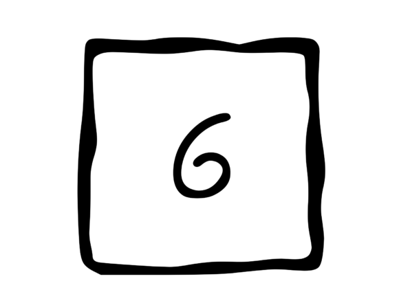 Hand Drawn Outlined Frame with Mono 6: A Crafts-Friendly Graphic for Brand Identity