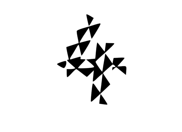 Playful Geometric Pattern Mono 4: A Fresh Graphics Choice for Crafts & Creative Branding