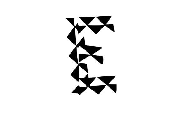 Playful Geometric Pattern Mono E: A Fresh Graphic Design Asset for Crafts & Creative Marketing
