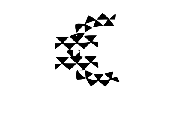 Playful Geometric Pattern Mono Euro: A Fresh Graphic for Crafts & Marketing
