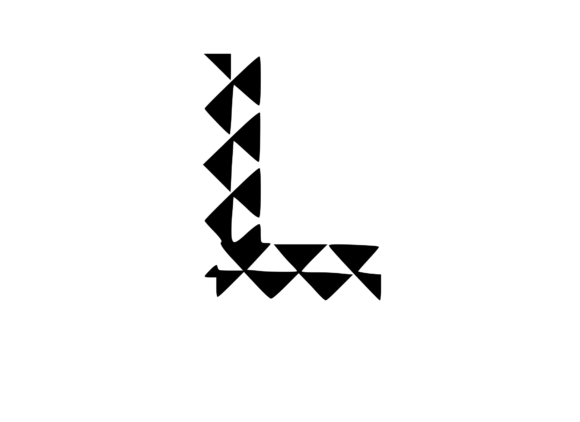 Playful Geometric Pattern Mono L: A Versatile Graphics Choice for Crafts & Branding