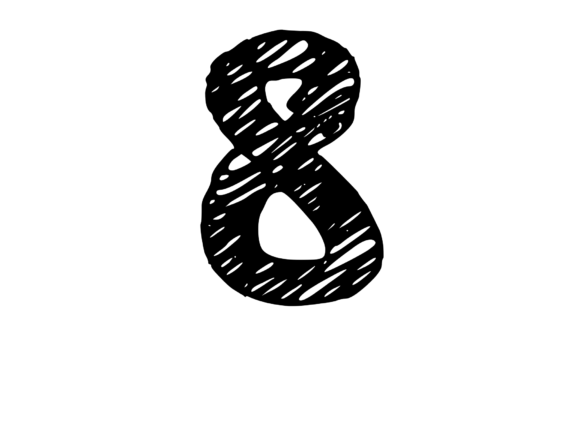 Rough and Messy Scribbled Mono 8: Graphics for Crafts