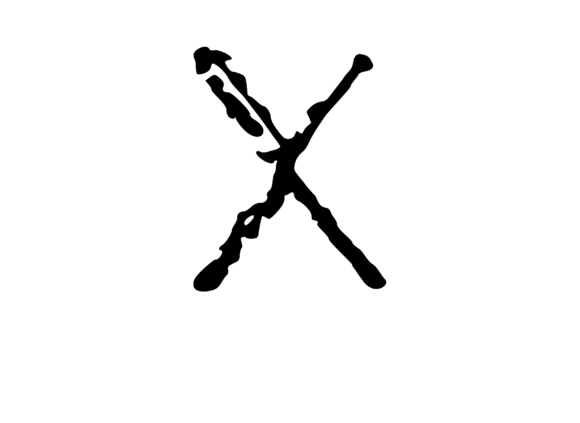 Scratched Mono Textured X: Graphics for Crafts