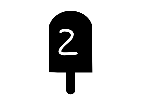 Sweet Summer Ice Lolly Mono 2: Graphics for Crafts