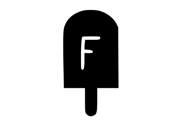 Sweet Summer Ice Lolly Mono F: Graphics for Crafts