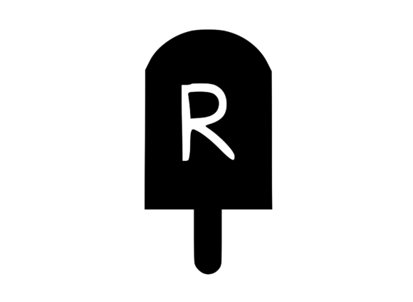 Sweet Summer Ice Lolly Mono R: Graphics for Crafts
