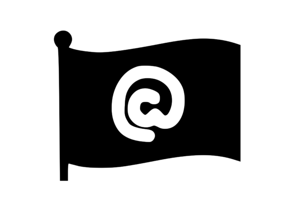 Waving Flag with Mono Is a Great Choice for Crafts & Graphics